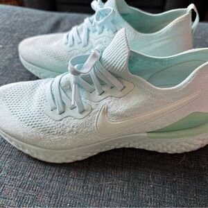 Turquoise Nike sneakers
